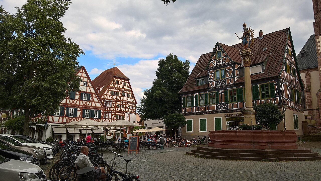 Fachwerkhäuser am Marktplatz Ladenburg